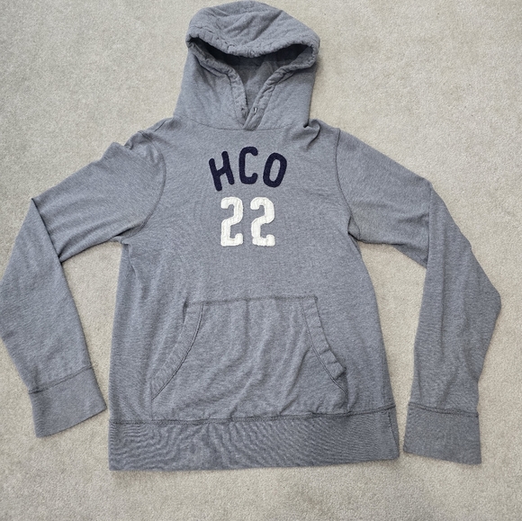 HOLLISTER Women's Long Sleeve Gray Hoodie Size Medium - Picture 2 of 7